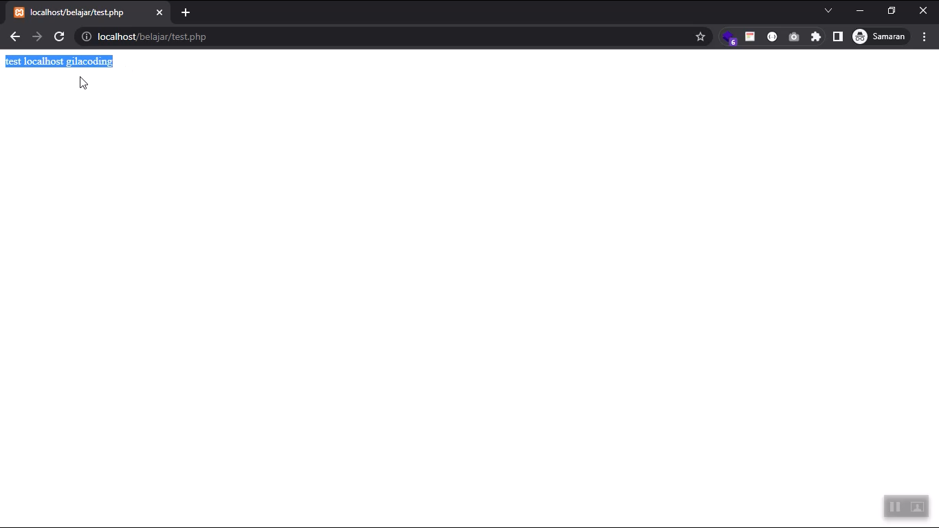 test php